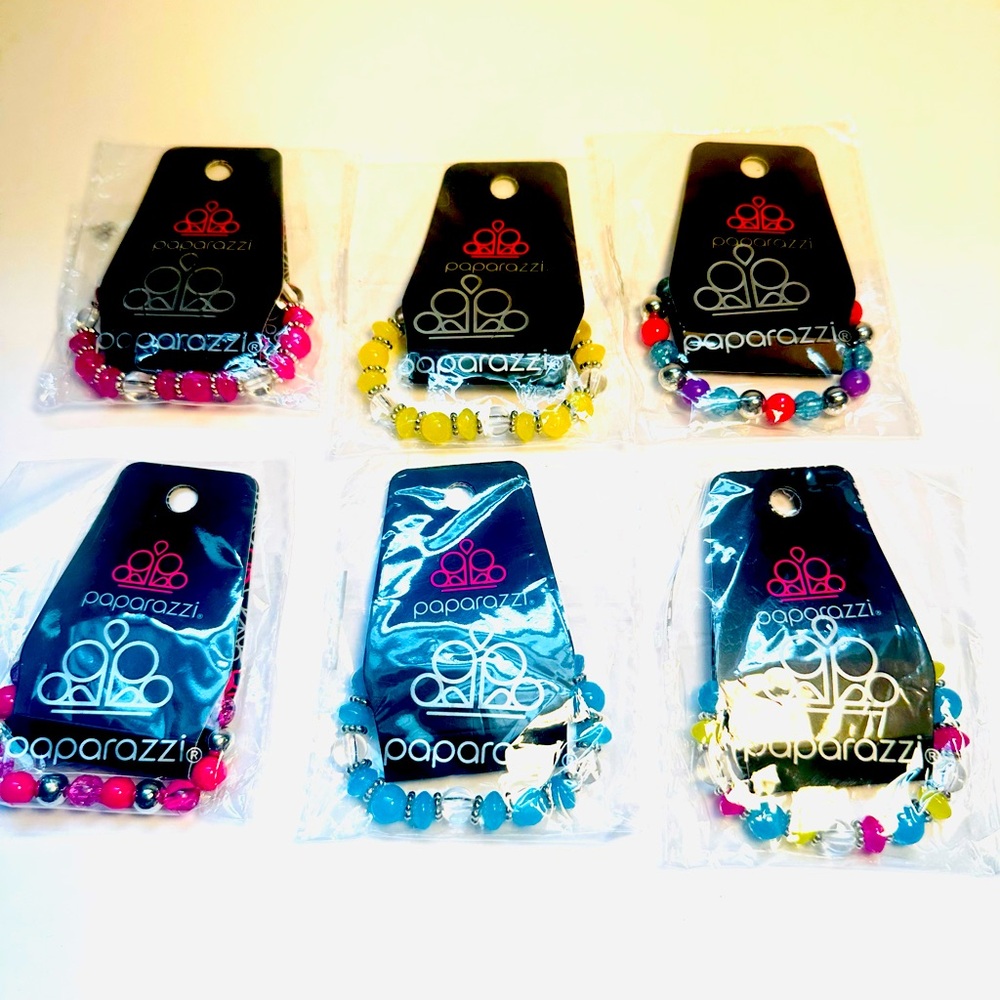 Paparazzi Colorful Beaded Bracelets (set of 6)